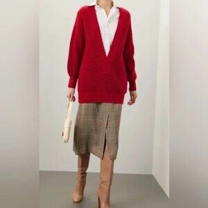 Scotch & Soda Deep V Wool Blend Knit Sweater NWOT